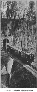 Abb. 52. Zahnbahn Montreux-Glion.