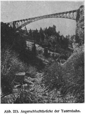 Abb. 223. Angerschluchtbrücke der Tauernbahn.