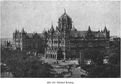Abb. 213. Bahnhof Bombay.