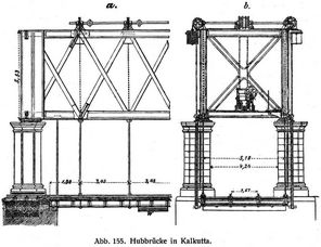 Abb. 155. Hubbrücke in Kalkutta.