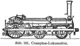 Abb. 181. Crampton-Lokomotive.