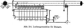 Abb. 314. Lochungsmaschine für Stangen.